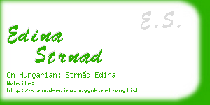edina strnad business card
